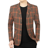 Men’s Plaid Casual Blazer