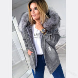 Women’s Winter Oversized Denim Jacket
