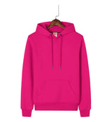 Men’s Solid Color Hoodie with Cartoon Accents