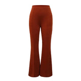 Women Wide Leg Stretch Work Trousers Ladies Formal Office Wear Pants