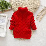 Kids’ Unisex Knitted Turtleneck Sweater