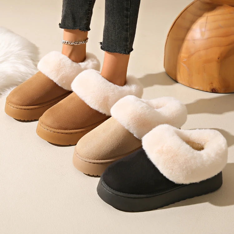 Waterproof Plush Ankle Snow Boots