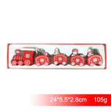 Merry Christmas Wooden Train Ornament