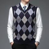 Men’s Sleeveless Knitted Wool Vest