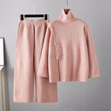 Women’s Ribbed Turtleneck Knit Set