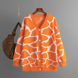 Women’s Argyle V-Neck Knit Pullover Sweater