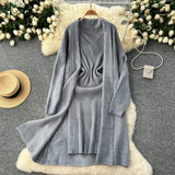 Women’s Elegant Knit Two-Piece Outfit
