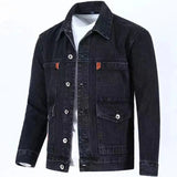 Men’s Casual Denim Jacket with Pockets