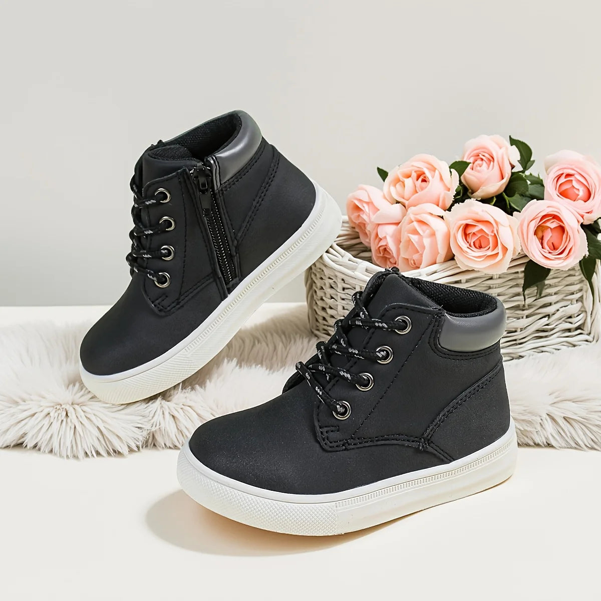 Kids’ Warm Side-Zip Boots