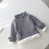 Girls’ Warm Fleece Long Shirt