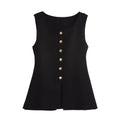 Women's Casual Knitted Vest Jacket