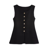 Women's Casual Knitted Vest Jacket