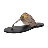 Luxury Shoes Femme Slides Slip on Flat Wanita Plates Design Fashionable Sandals for Women and Ladies slippers for Women