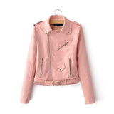 Women’s Mustard PU Motorcycle Jacket