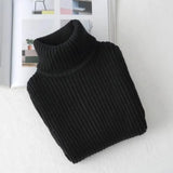 Girls’ Ribbed High-Neck Knit Sweater