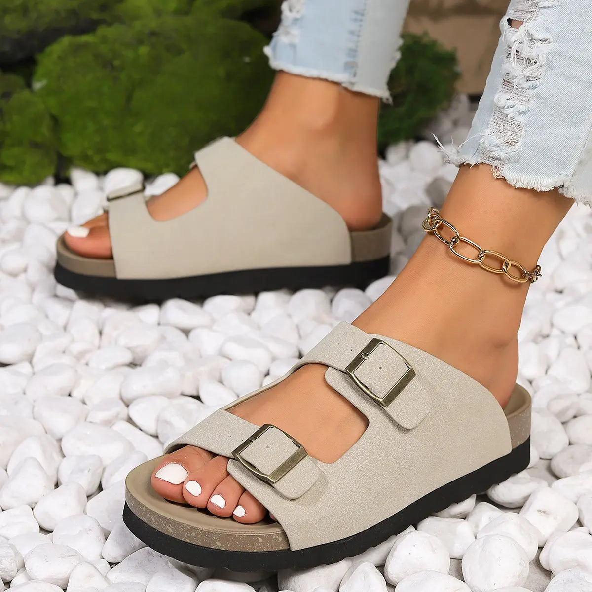 Women's Casual Open-Toe Slippers
