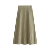 Women’s Korean-Inspired Knit High-Waist A-Line Skirt
