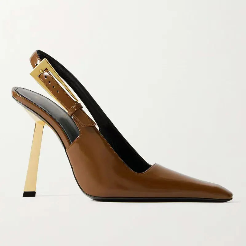 Women's Black Pointed-Toe Stiletto Heels