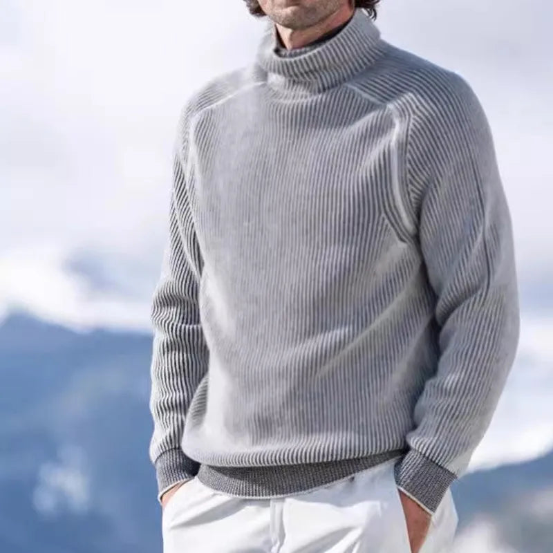 Winter Loose-Fit Men’s Turtleneck Sweater