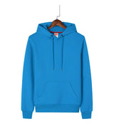 Men’s Solid Color Hoodie with Cartoon Accents