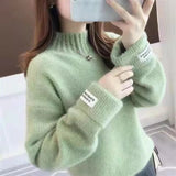 Women’s Thick Mohair High Neck Winter Sweater