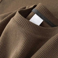 Cotton Men's Cotton Waffle Stick Printed T Shirts Waffle Fabric T Shirts Wholesale Oversized Knit T Shirts for Men