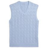 s Vest Cotton Twiat Knitted Casual , Formal