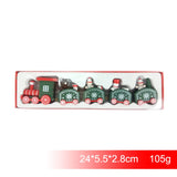 Merry Christmas Wooden Train Ornament