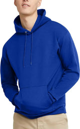 Men’s Solid Color Hoodie with Cartoon Accents