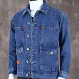 Men’s Casual Denim Jacket with Pockets