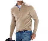 Men’s Knitted Half-Zipper Sweater