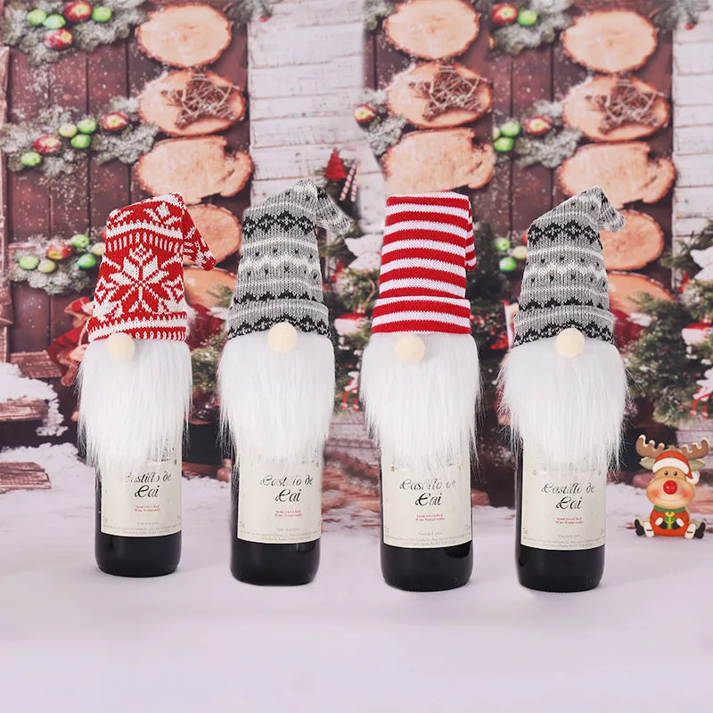 Red Christmas Bottle Cover