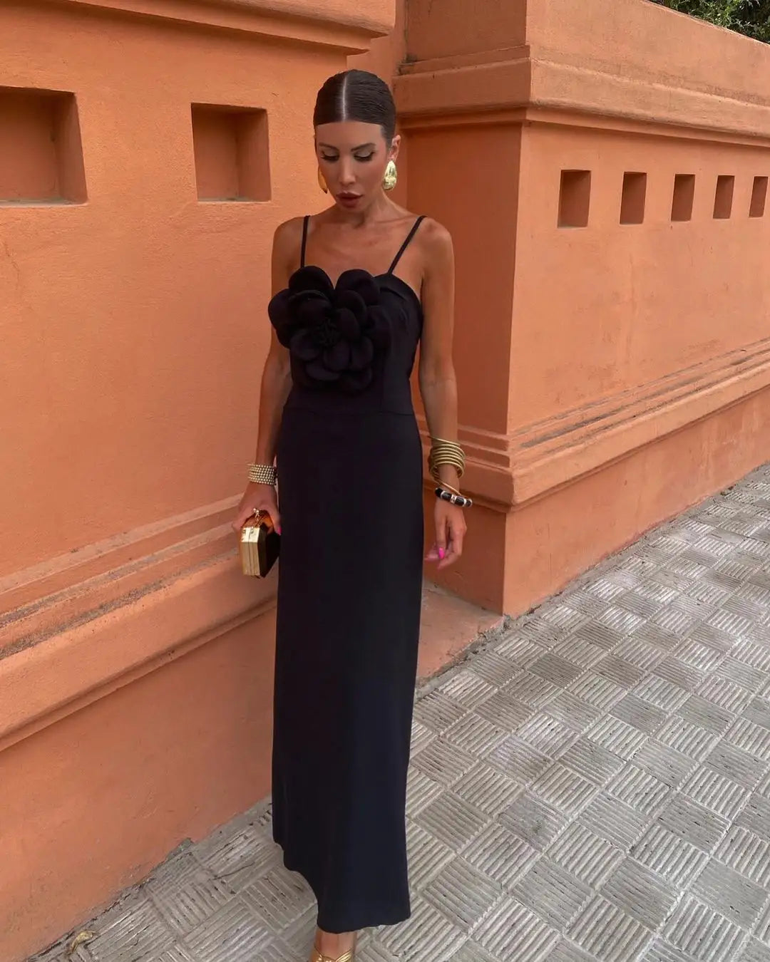 Sleeveless Backless Slim Long Dress