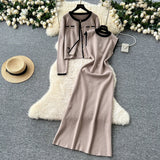 Women’s Elegant Knitted Two-Piece Set