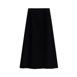 Women’s Korean-Inspired Knit High-Waist A-Line Skirt