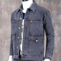 Men’s Casual Denim Jacket with Pockets