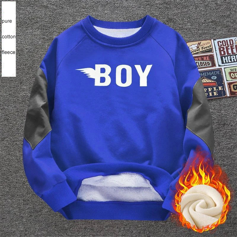 Boys’ Warm Fleece Hoodie