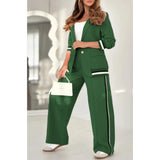 Women’s Two-Piece Striped Lounge Set