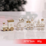 Merry Christmas Wooden Train Ornament