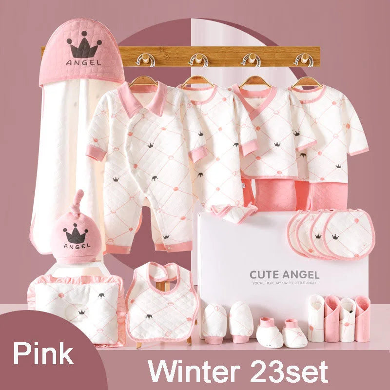 Unisex Baby Cotton Clothing Set (0–6 Months)
