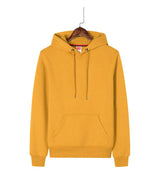 Men’s Solid Color Hoodie with Cartoon Accents