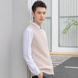 s Vest Cotton Twiat Knitted Casual , Formal