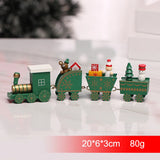 Merry Christmas Wooden Train Ornament