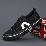 Classic Leisure Canvas Sports Sneakers Flat Lace up Breathable Men Casual Shoes