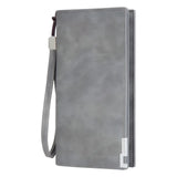 Wallets Baellerry Personalized Design Men's Handbag Multi Card Position Frosted Leather Wallet With Wrist Strap Card Holder