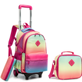 3 Pcs Set Trolley Bag with Pencil case and Lunch Bag