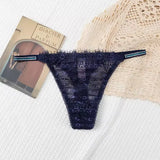 Female Thin Belt G-strings Underwear Soft Breathable T-back Solid Lingerie Women Sexy Panties Screw Thread Cotton Thongs Female