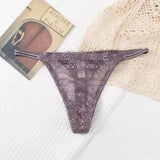 Female Thin Belt G-strings Underwear Soft Breathable T-back Solid Lingerie Women Sexy Panties Screw Thread Cotton Thongs Female