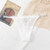 Female Thin Belt G-strings Underwear Soft Breathable T-back Solid Lingerie Women Sexy Panties Screw Thread Cotton Thongs Female