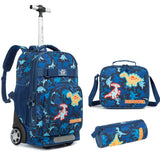 3 Pcs Set Trolley Bag with Pencil case and Lunch Bag